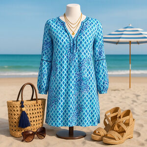 Lilly Pulitzer Aleece Joy Dress Oyster Bay Navy Ruffle Your Feathers Size L